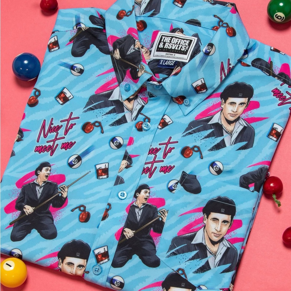 RSVLTS & The Office “Date Mike” button down shirt